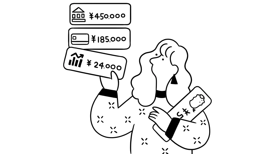 銀行口座やカード、証券口座もアプリひとつでまとめて管理