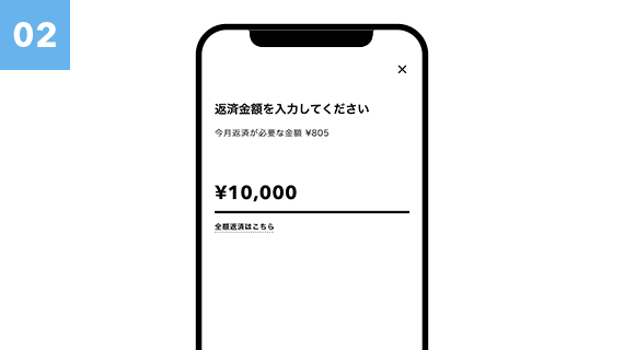 返済金額入力