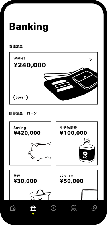 Banking画面