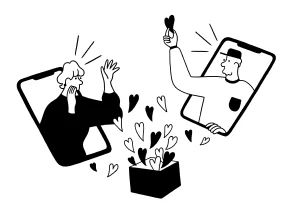 推し活Boxなど推しを応援するイラスト