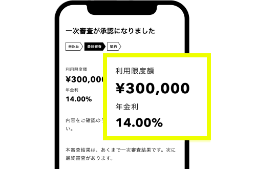 ローンの一次審査