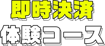 即時決済 体験コース