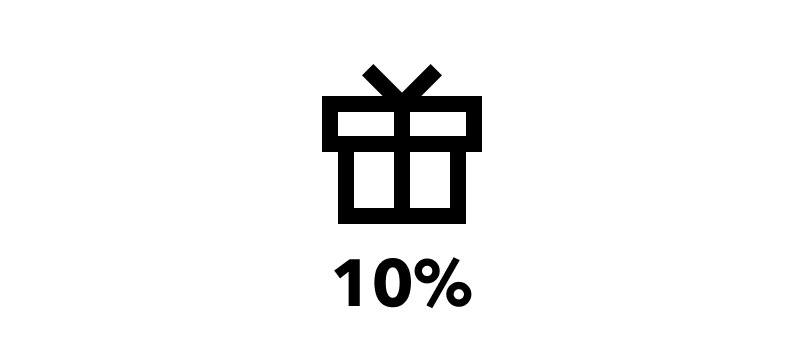 買取総額の10%をプレゼント