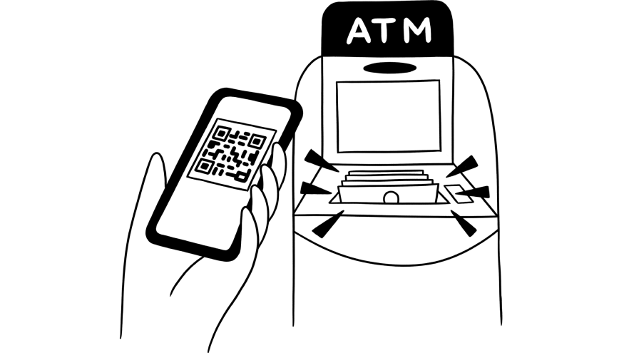 ATMはスマホがあればOKお買い物もスマホひとつで