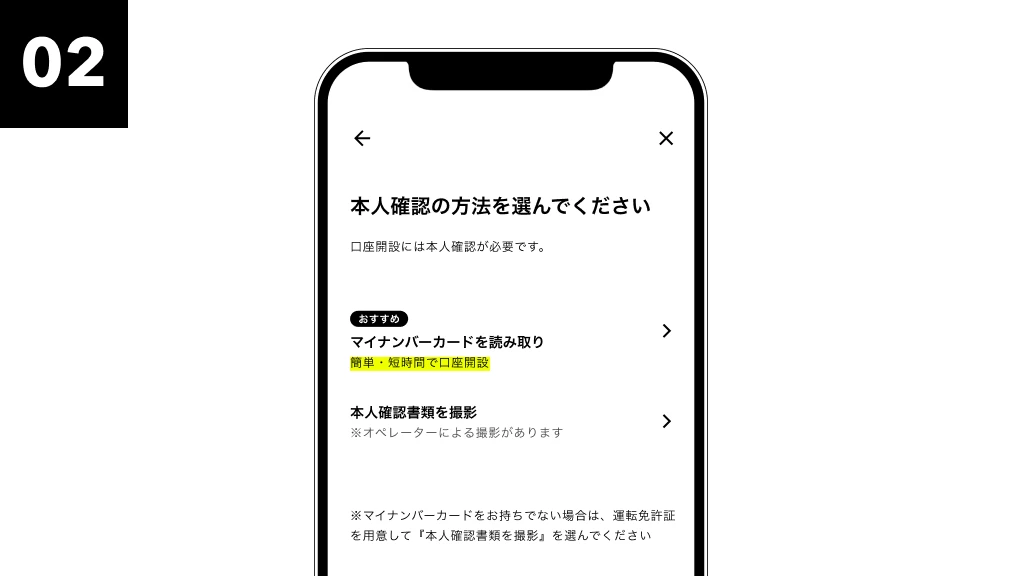 本人確認&情報入力
