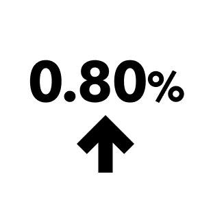 金利03%のイラスト