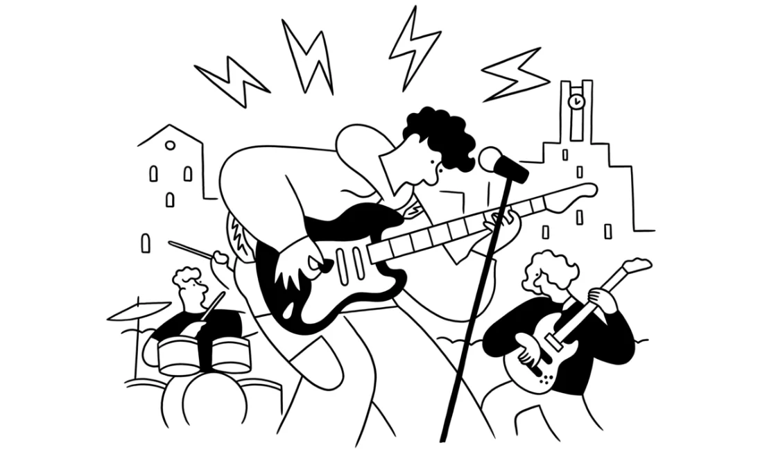 将来への選択肢を広げるサークルバンドのギタリスト