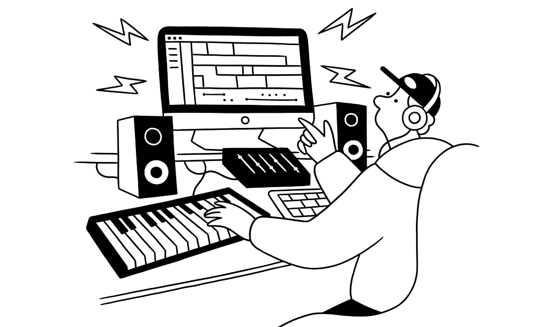PC１台で曲をつくる音楽プロデューサー